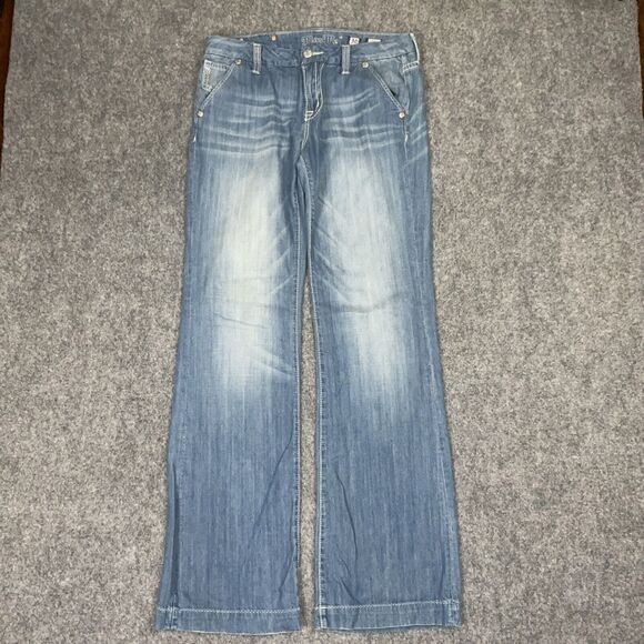 Miss Me Jeans Womens Size 30 Blue Denim Wide Leg JS4480W9